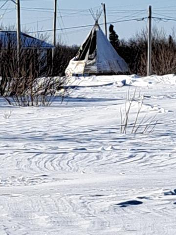 Teepee in Attawapiskat 